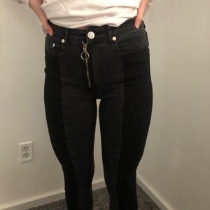 Black Two-Toned Jeans